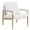 White*2, variant on Fiber Cloth Armchair Metal Frame upholstered Back and Cushion Sofa Chair Living Room, Grass Green