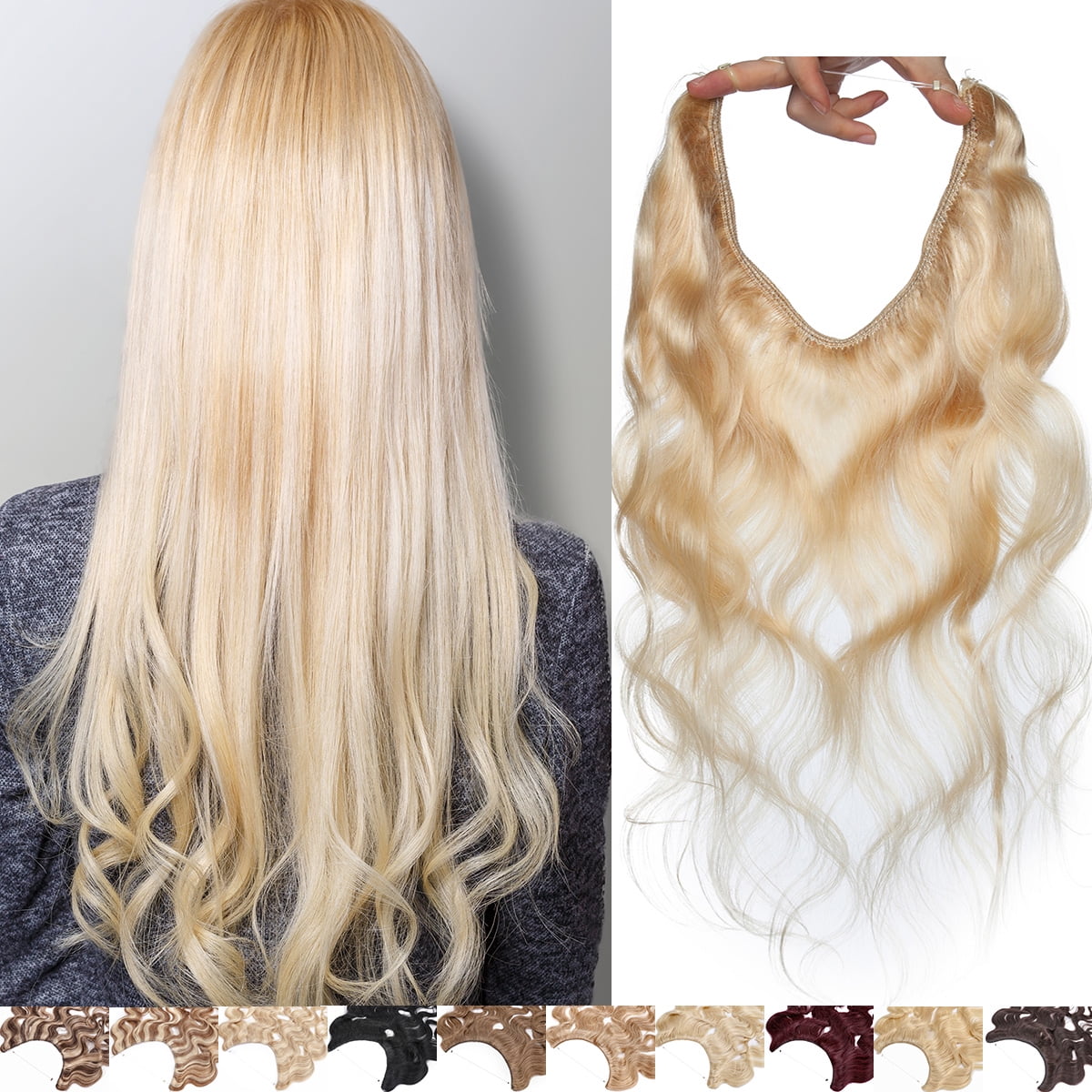 hair extensions with invisible band