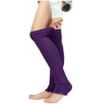 thumbnail image 2 of Ersazi Knit Socks For Women Women'S Woolen Warm Knitted Socks Yoga Leggings Over-The-Knee Socks Stockings Winter Heap Socks Foot Warmers Purple Free Size, 2 of 9