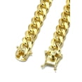 thumbnail image 4 of Mens Gold Chain - Solid Miami Cuban Chain- Silver / 10K / 14K, 4 of 7