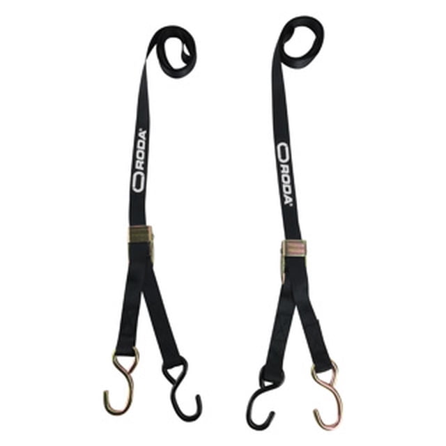 Sujeta Motos Set Tie Downs Negro 1.42 Mts RODA TIE DOWNS 2 Sujeta Bultos