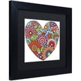 thumbnail image 2 of Trademark Fine Art "Floral Heart" Canvas Art by Hello Angel, Black Matte, Black Frame, 2 of 4