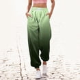 thumbnail image 2 of Women's Trendy AI Printed Wide Leg Sweatpants Comfy Sports Gym High Waist Pants Casual Slim Jogging Pants with Pockets, 2 of 4