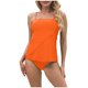 thumbnail image 1 of MKLEKYY Trajes De Baños Women High Waisted Bikini Sexy Push Up Two Piece Swimsuits Vintage Swimsuit Two Piece Retro Ruched Low Waist Solid Bikini Set, 1 of 6