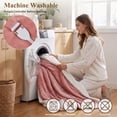 thumbnail image 6 of GARVEE 50“ x 60” Wearable Electric Wrap Blanket with Hood & Pockets, Flannel Sherpa, 6 of 10