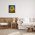 thumbnail image 2 of Stupell Industries Summery Sunflower Plant Blooming Summertime Clear Sky Photograph Jet Black Floating Framed Canvas Print Wall Art, Design by Steve Smith, 2 of 5