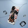 thumbnail image 5 of DistinctInk MagSafe Tough Case for Apple iPhone 15 (6.1" Screen) - Valentine's Day Black and Tan Coonhound - Wireless Charging Compatible, 5 of 6