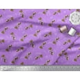 thumbnail image 3 of Soimoi Poly Georgette Fabric Star,Knife & Circus Dog Cartoon Printed Fabric 1 Yard 42 Inch Wide, 3 of 3