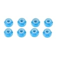 thumbnail image 1 of Tuercas de seguridad hexagonales Ticfox con inserto de revestimiento de nailon 8 piezas, 1 of 14