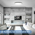 thumbnail image 5 of Waterproof Ceiling Light, 12W 6500K Cool White For Outdoor Porches, 3200LM Luminosity, Saves Up To 85% On Electricity, High Color Rendering Over 80, Long Durability Over 30000, 5 of 5