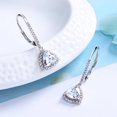 thumbnail image 1 of Sterling Silver Leverback Earrings with Swarovski Crystals, 1 of 1