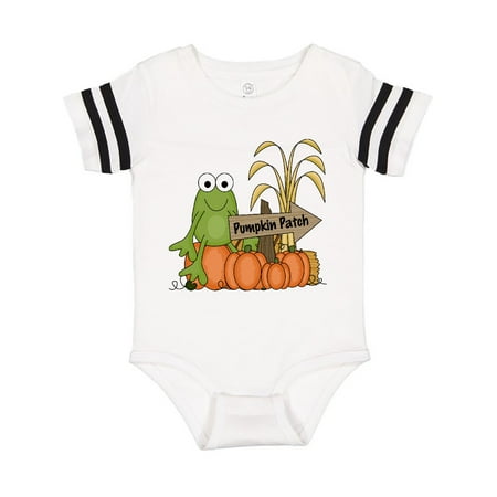 

Inktastic Frog at a Pumpkin Patch Gift Baby Boy or Baby Girl Bodysuit