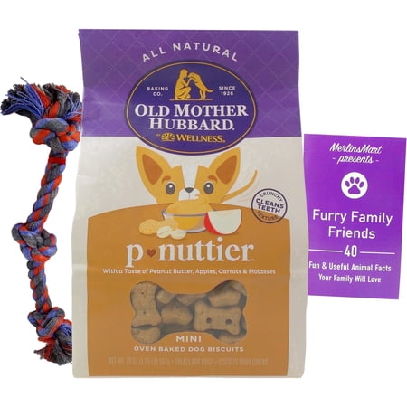 Old Mother Hubbard Dog Treats Classic P-Nuttier (20 Ounces) | MerlinsMart Zine & Rope Toy