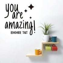 You are Amazing Quotes Wall Stickers Vinyl Inspirational Wall Decals DIY Saying Wall Art Home Decoration for Bedroom Gym Office Home Words Mixed Color DIY