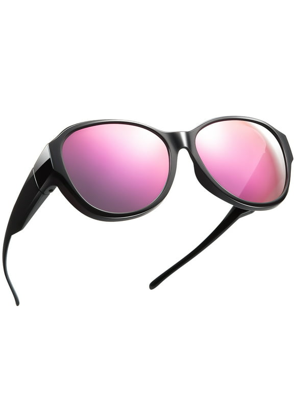 TINHAO Polarized Oversized Fit Over Sunglasses Wear Over Glasses For Women and Men Driving Fishing