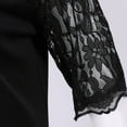 thumbnail image 5 of pstuiky Robes pour Jeunes Adultes, Robe Rétro pour Dames à Imprimé de Noël avec Col en Dentelle, Taille Haute, Couture en Dentelle, Manches Courtes, Robes Formelles en Solde, 5 of 5