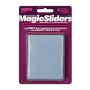 4-pack Magic Sliders Reusable Sliding Disc - Furniture Slider, Gray - 4 Pack, 4 x 3 — Residential Use, Standard Application