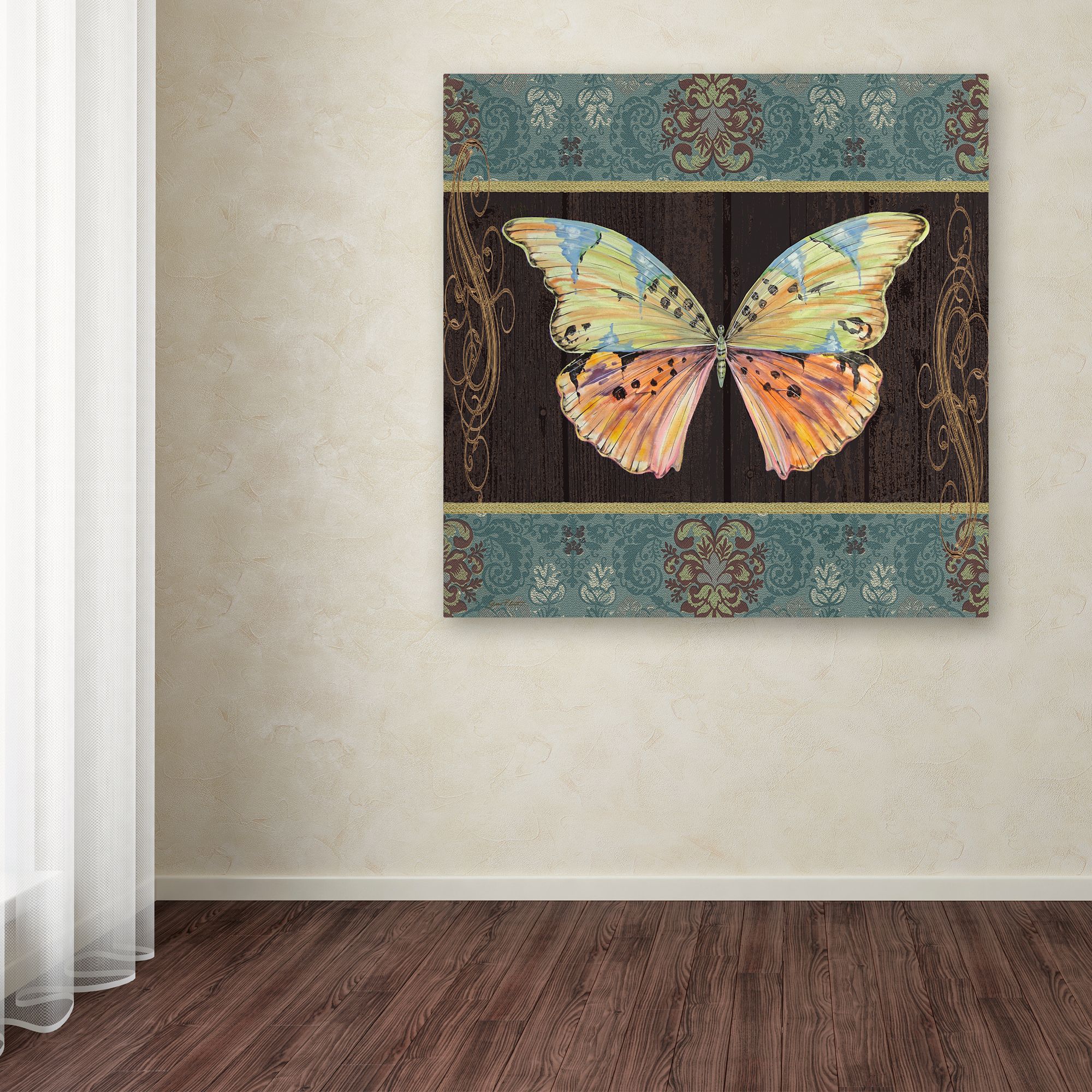 Trademark Fine Art 'Butterflies 2' Canvas Art by Jean Plout