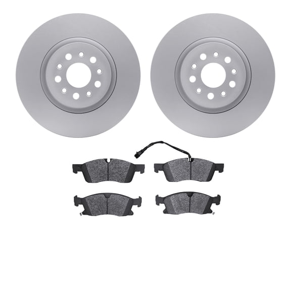 Dynamic Friction Company Front Geospec Brake Rotors with 5000 Advanced Brake Pads 4502-79012