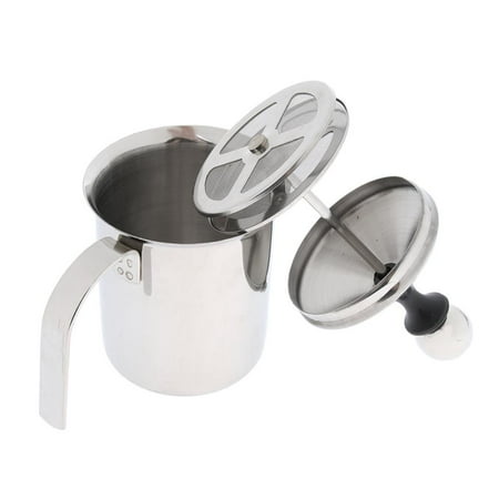 

Milk Foaming Double Foaming Stainless Steel Espresso - as shown 800ml