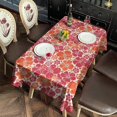 thumbnail image 4 of Pioneer Flower Floral Print Pattern Rectangle Tablecloth 60"x102",Waterproof Polyester Rectangle Table Cloth, Wipeable Spillproof Polyester Tablecloth for Dining, Camping, Indoor and Outdoor, 4 of 6