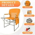 thumbnail image 3 of ﻿LIFERECORD Camping Chairs, Portable Outdoor Director’s Folding Chair with Side Table & Pocket  for Beach, Camping Sports 225LBS Capacity, Water Resistant, 3 of 10