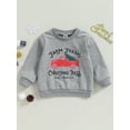thumbnail image 2 of Bagilaanoe Toddler Baby Girl Boy Christmas Sweatshirt Long Sleeve Print Pullover 9M 12M 24M 3T 4T 5T Kids Fall Loose Tee Tops, 2 of 8