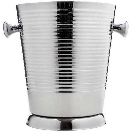 

A La Mode ALM-555 7-1/2 x 9 Double Wall Champagne Ice Bucket w/ Ribbed Surface Elegant Barware Wine Bucket