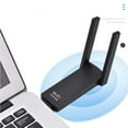 thumbnail image 4 of Wireless USB 3.0 WiFi Adapter for Desktop PC, AC 1300Mbps USB WiFi Dual-Band Network Adapter for PC with 400Mbps/2.4G 867Mbps/5G,Dual 5Dbi Antennas, Wireless WiFi Dongle for Windows11/10/8/7/Vista/XP, 4 of 8