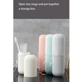 thumbnail image 5 of Toothbrush Holder Stripe Travel Toothpaste Storage Box Plastic Bathroom Wash Cup Traveling Outdoor Hiking Toothbrush Case, 5 of 9