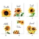 thumbnail image 4 of Yuarrent Planta de acuarela Girasoles Flores Impresiones decorativas Lona impermeable Núcleo Ornamento Coleccionables Corredor Decoración del hogar Flor de remojo Yuarrent HA061613-03B, 4 of 6