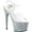 Clear PVC/Silver Multi Glitter, variant on Women's Pleaser Adore 708LG Platform Sandal