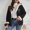 Z02, variant on Women's Fashion Hooded Jacket Oversized Solid Color Thick Fleece Shoulder Detail