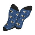 thumbnail image 5 of Vsdgher Raccoon blue point Unisex Crew Socks Lightweight Breathable Ventilation Ankle Socks, Mid-calf socks for Daily, 5 of 7