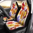 thumbnail image 2 of RYLABLUE Set of 2 Car Seat Covers Flower Universal Auto Front Seats Protector Fits for Car,SUV Sedan,Truck, 2 of 5