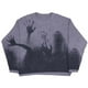 thumbnail image 1 of Suéter de calavera para hombre, estilo gótico, punk, vintage, retro, de lana, tejido, nuevo invierno 2024, suéter de gran tamaño Y2K Harajuku para mujer, 1 of 2