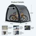 thumbnail image 2 of Poloma Outdoor Bike Tent Waterproof Portable Storage Shelter, Gray (5 Bicycle), 2 of 9