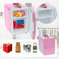 thumbnail image 4 of COM1950s Mini Ac Unit Portable 2In1 Mini Fridge 4L Small Mini Bar with Cool and Heat Function Portable 110V Ac Portable Small Fridge for Car Cosmetics Drinks Fruit Small Ac Unit Portable, 4 of 9
