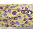 thumbnail image 3 of Soimoi Rayon Fabric Coral & Textured Fish Ocean Print Sewing Fabric Yard 56 Inch Wide, 3 of 3