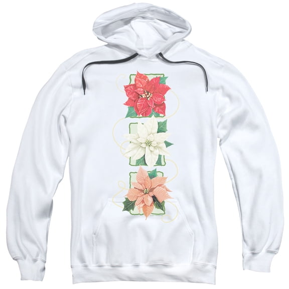 - Poinsettias - Pull-Over Hoodie - Medium