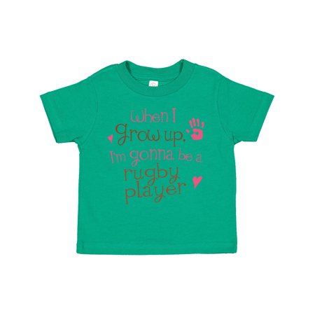

Inktastic Rugby Player Future Gift Toddler Toddler Girl T-Shirt