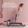 thumbnail image 4 of EDTara Height Adjustable Nordic Curl Bench with Wheels, Nordic Hamstring Curl Machine, 4 of 6