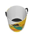 thumbnail image 3 of Perry The Platypus Laundry Hamper Cartoon Circular Foldable Basket With Handle, Clothes Books Toys Storage Organizer Bucket for Bedroom Bathroom, 3 of 8