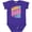 Purple, variant on Inktastic Nana and Pops Love Me Retro Flowered Girls Baby Bodysuit