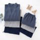 thumbnail image 5 of Pijamas de algodón para el hogar para hombres y mujeres, conjunto de bata de baño holgada para parejas, ropa deportiva de talla grande para mujer, 5 of 5