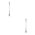 thumbnail image 2 of Vogacara Cepillo para cejas fácil Aplicación Cepillos para cejas Nylon Sombra de ojos de doble punta Herramientas para pestañas Plata blanca 2piezas, 2 of 6