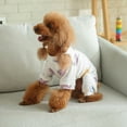 thumbnail image 6 of DOPI Pet Pajamas Cartoon Pattern Keep Warmth Breathable Pet Dogs Cats Warm Jumpsuits Outfit for Teddy, 6 of 8