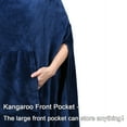 thumbnail image 5 of Poncho Blanket Super Soft Comfy Plush Wearable Fleece Blanket  for Adult, 5 of 7