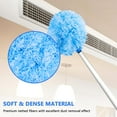 thumbnail image 3 of JFengqi Microfiber Ceiling Fan Duster with Extension Pole 13” to 49.7“ for Cleaning Fan, Furniture, Blue White, 3 of 6