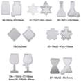 thumbnail image 2 of 34Pcs Resin Shaker molds Jewelry Set with Epoxy Silicone molds Star Hourglass Flower Wine Glass & & Latex Finger Cots for DIY Charms Pendant Jewelry Craft Resin Making DIY, 2 of 7